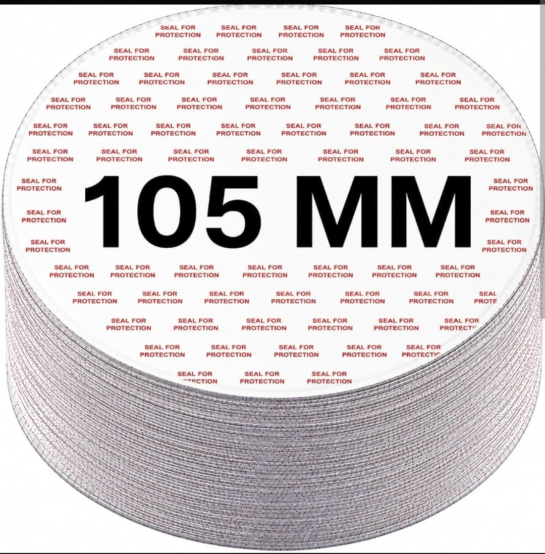 105 mm aluminium foil seal for Hdpe jar